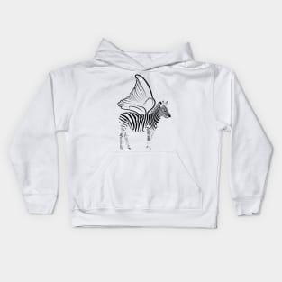 zebra stripes Kids Hoodie